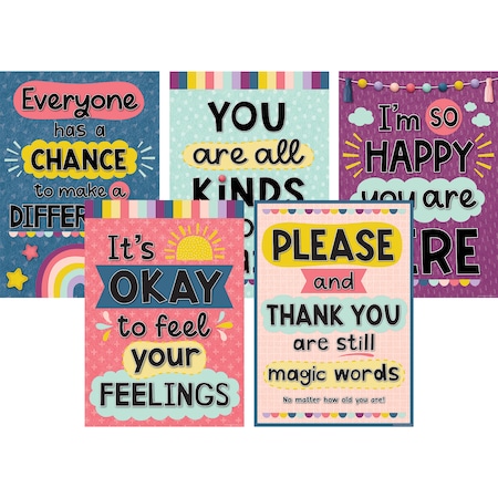 Teacher Created Resources Oh Happy Day Poster Set, 5 Posters TCR2088553